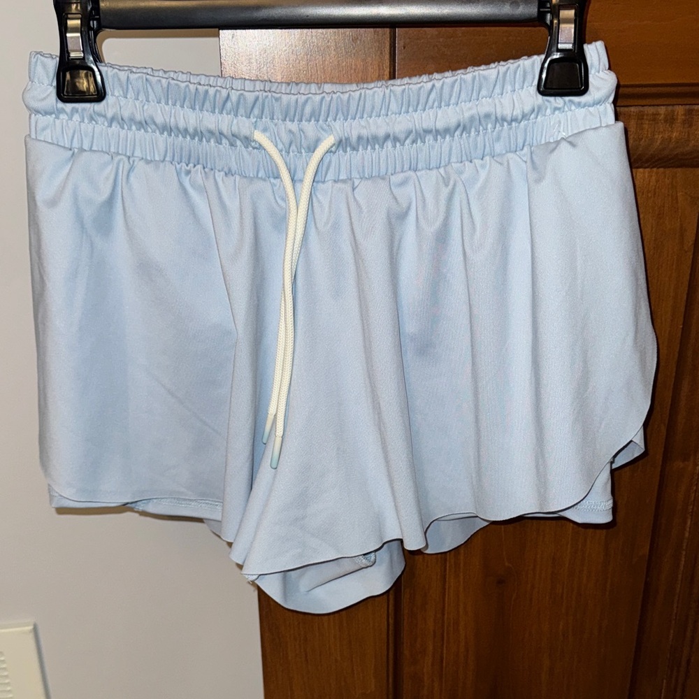 Light Blue Women’s Athletic Skort Shorts